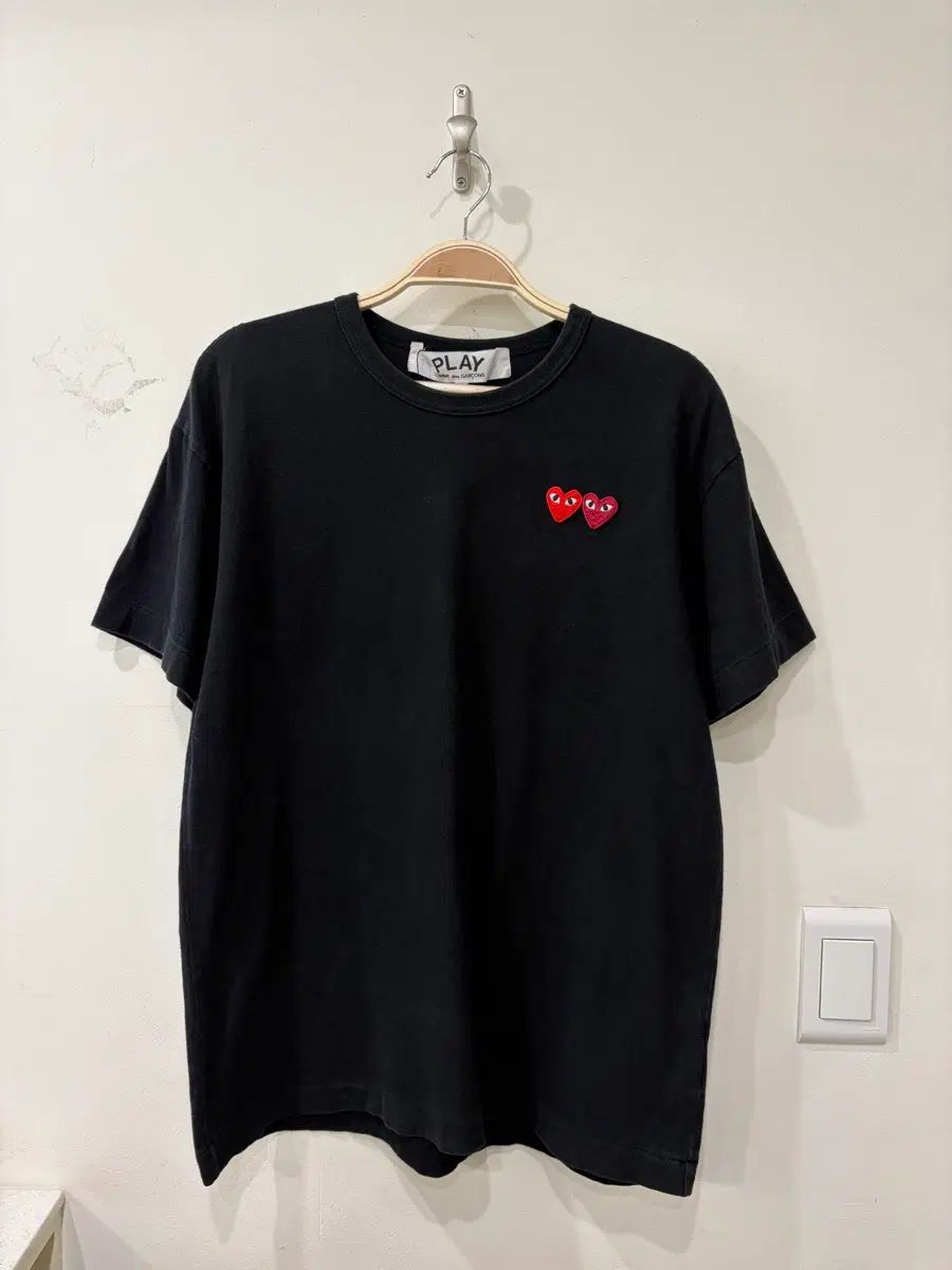 コム・デ・ギャルソン ダブルハート 半袖Tシャツ
