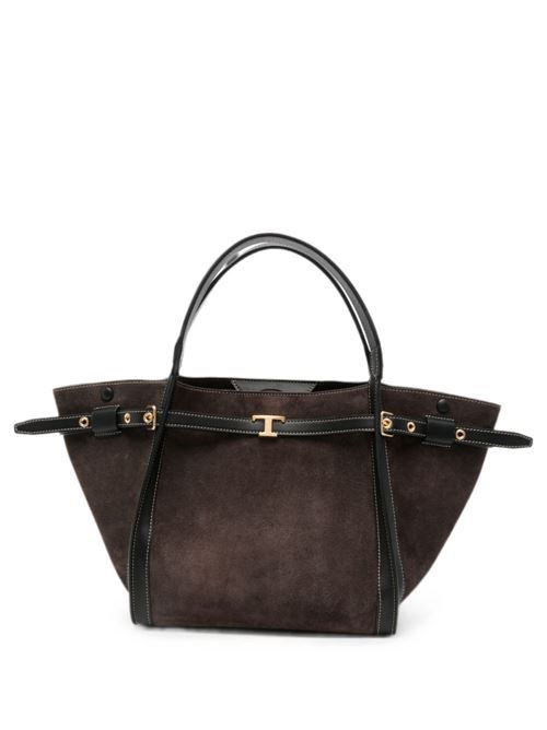 TOD'S T TIMELESS スモール レザー トートバッグ 送料無料