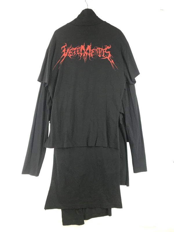 【中古品】 VETEMENTS ヴェトモン 16AW SKUL LAYERED T-SHIRTS DRESS レイヤード Tシャツ ドレス トップス 【141-260808-rt-11-tagh】