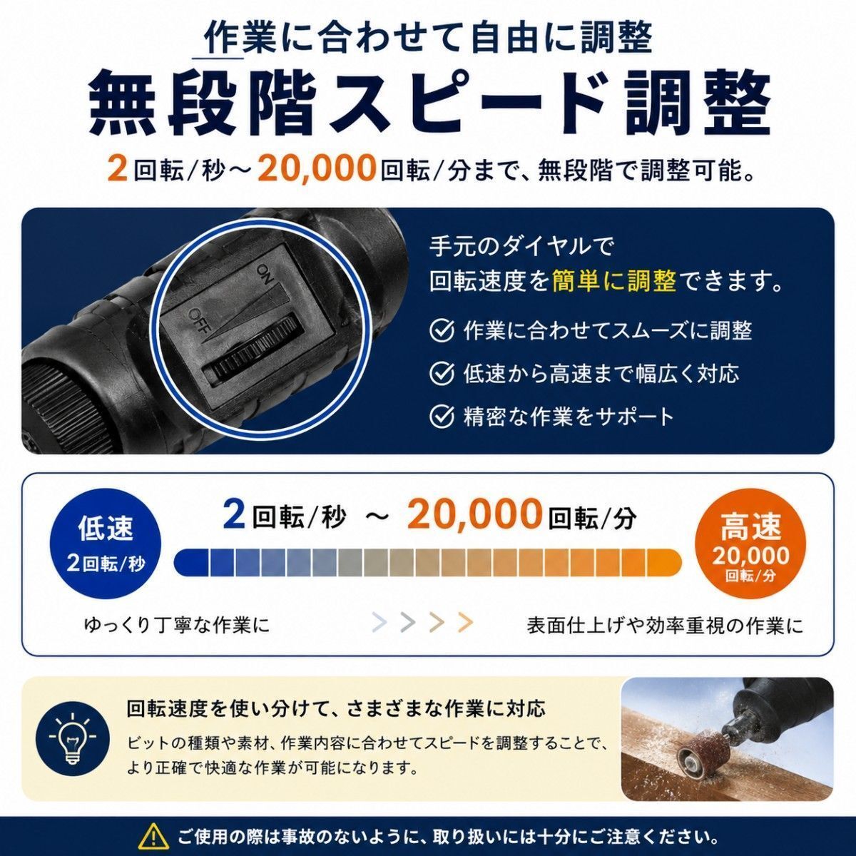 ミニルーター USB給電 リューター 電動ルーター ビット 無段階速度調整 軽量 ペン型 DIY ネイルオフ 研磨 thumbnail 2