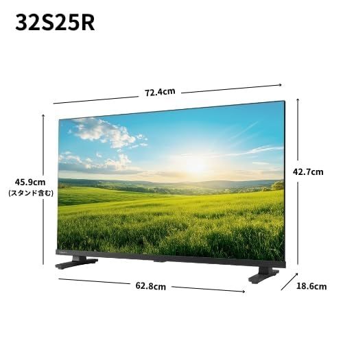 REGZA レグザ テレビ 32S25R (32インチ / ハイビジョン テレビ/液晶/クリア音声/ダブルチューナー/裏番組録画 / 2025年モデル)mt 7c860314 REGZA レグザ テレビ 32S25R (32インチ / ハイビジョン テレビ/液晶/クリア音声/ダブルチューナー/裏番組録画 / 2025年モデル)mt 7c860314