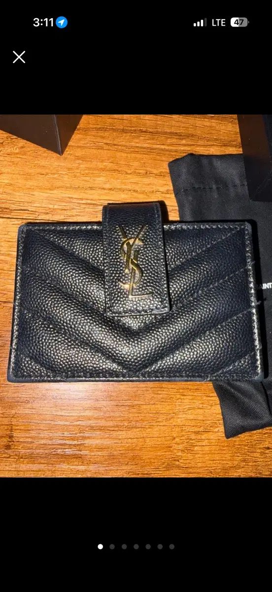 Saint Laurent サンローラン カードウォレット ブラック フルセット