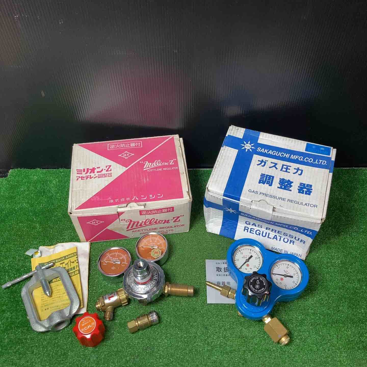 【動作未確認/現状品】ガス圧力調整器 坂口製作所 ハンシン アセチレン調整器 ミリオンZ FC-8ZB まとめ売り♪【岩槻店】 11,856円