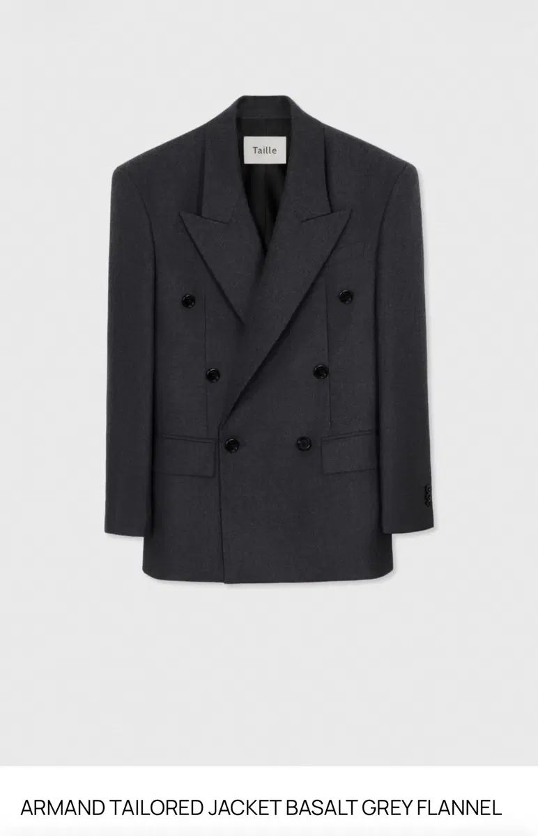 ARMAND TAILORED JACKET BASALT GREY FLANNEL