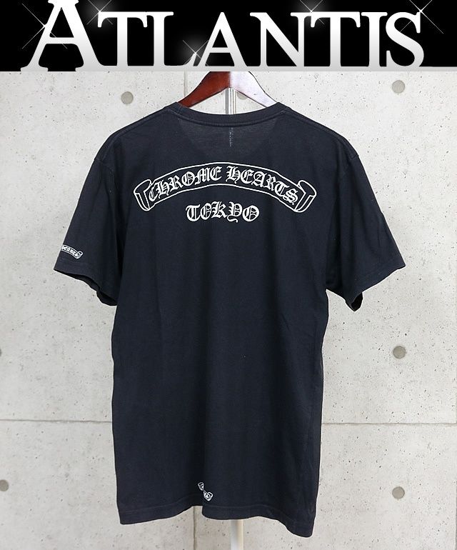 CHROME HEARTS 銀座店 クロムハーツ 東京限定 スクロールラベル プリント ポケット付き Tシャツ 半袖 メンズ size:L 黒 103977 71,445円