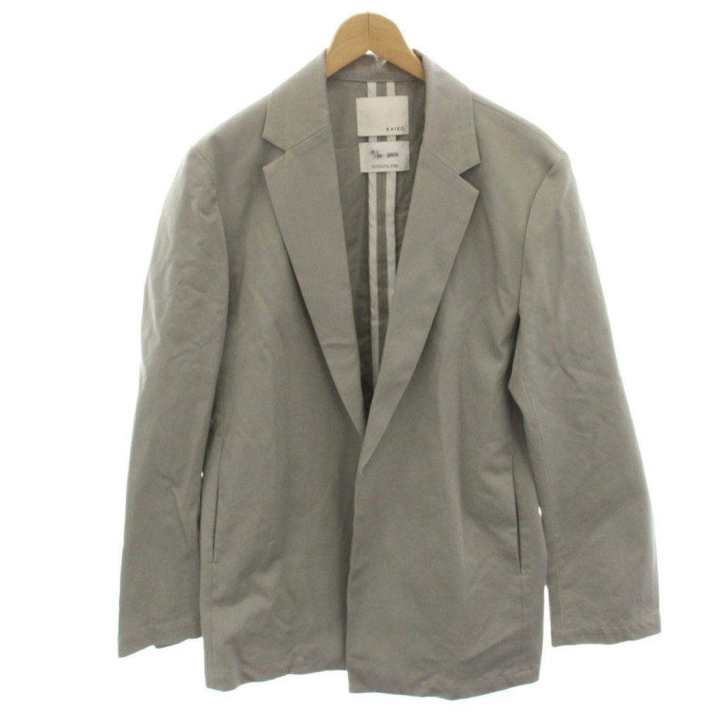 カイコー KAIKO Finx twill outline jacket テーラードジャケット 3 グレー KAIKO-22-005 /HN ■GY53