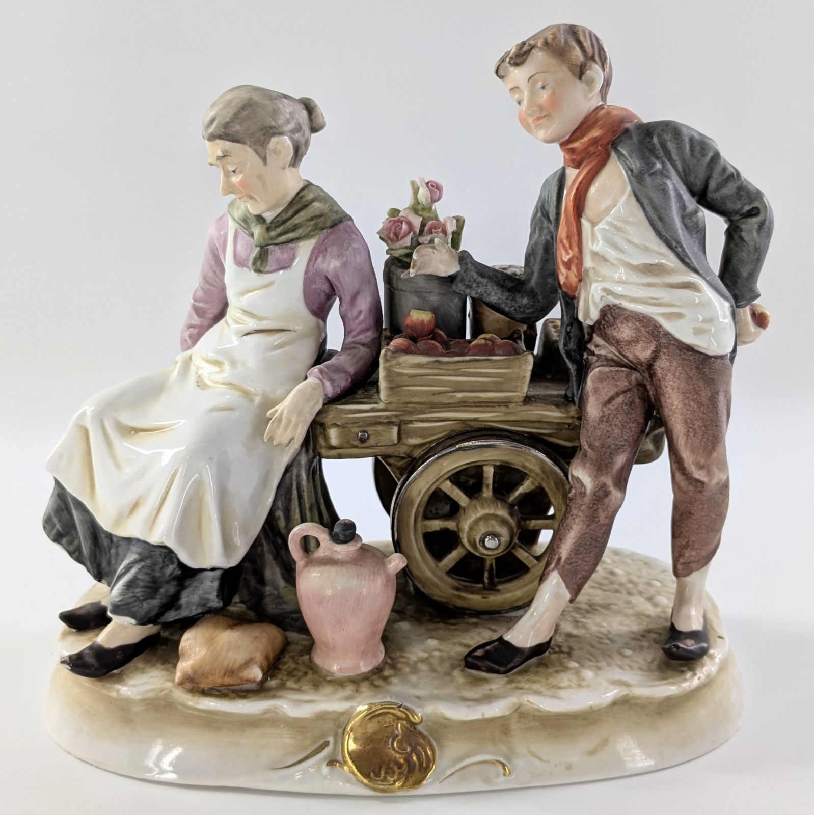 Capodimonte カポディモンテ Bruno Merli ブルーノ・メルリ フィギュリン 人形 陶器 置物【QG-343】