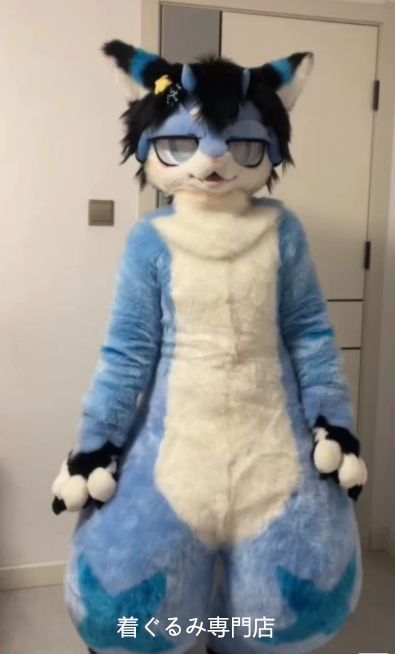 狼　犬　猫　着ぐるみ 　ヘッド ケモノ ファースーツ ぬいぐるみ コスプレ コスチューム Kurumi 一点物 D841