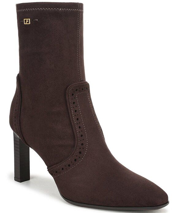 フランコサルト レディース シューズ ブーツ・レインブーツ Franco Sarto Delani Fabric Booties Dark Hickory