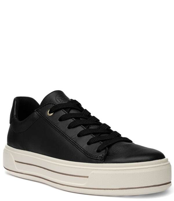 アラ レディース シューズ スニーカー プラットフォーム レザー ara Womens Caroleather Platform Sneakers Black ブラック