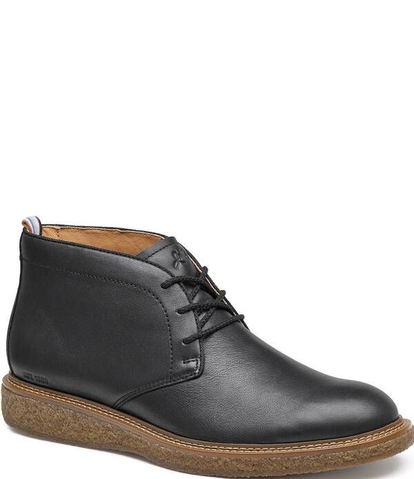 ジョンストンアンドマーフィー メンズ シューズ ブーツ・レインブーツ レザー Johnston Murphy Mens Clint Leather Chukka Boots Black ブラック