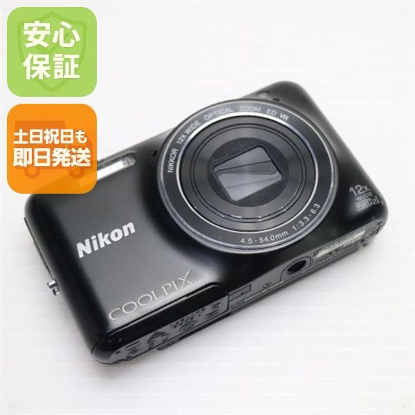 美品 COOLPIX S6600 スマートブラック 即日発送 デジカメ Nikon 本体 土日祝発送OK 22,680円
