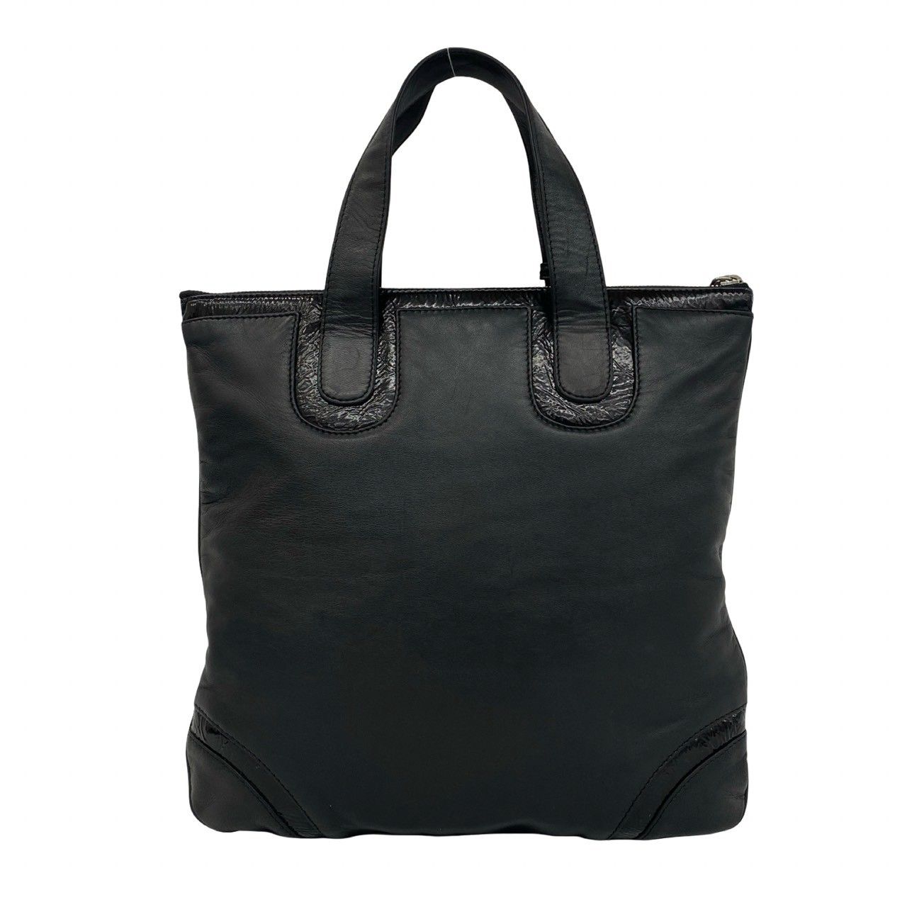 極 美品 希少品 LOEWE ロエベ ロゴ 刻印 ナッパ レザー 本革 
