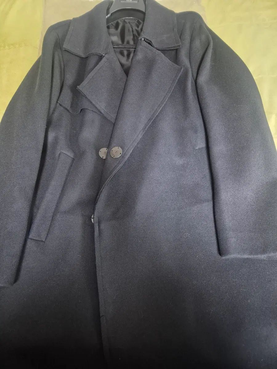 SYSTEM HOMME 14fw ウール カシミア トレンチ オーバーサイズ コート カーキグレー 8,529円