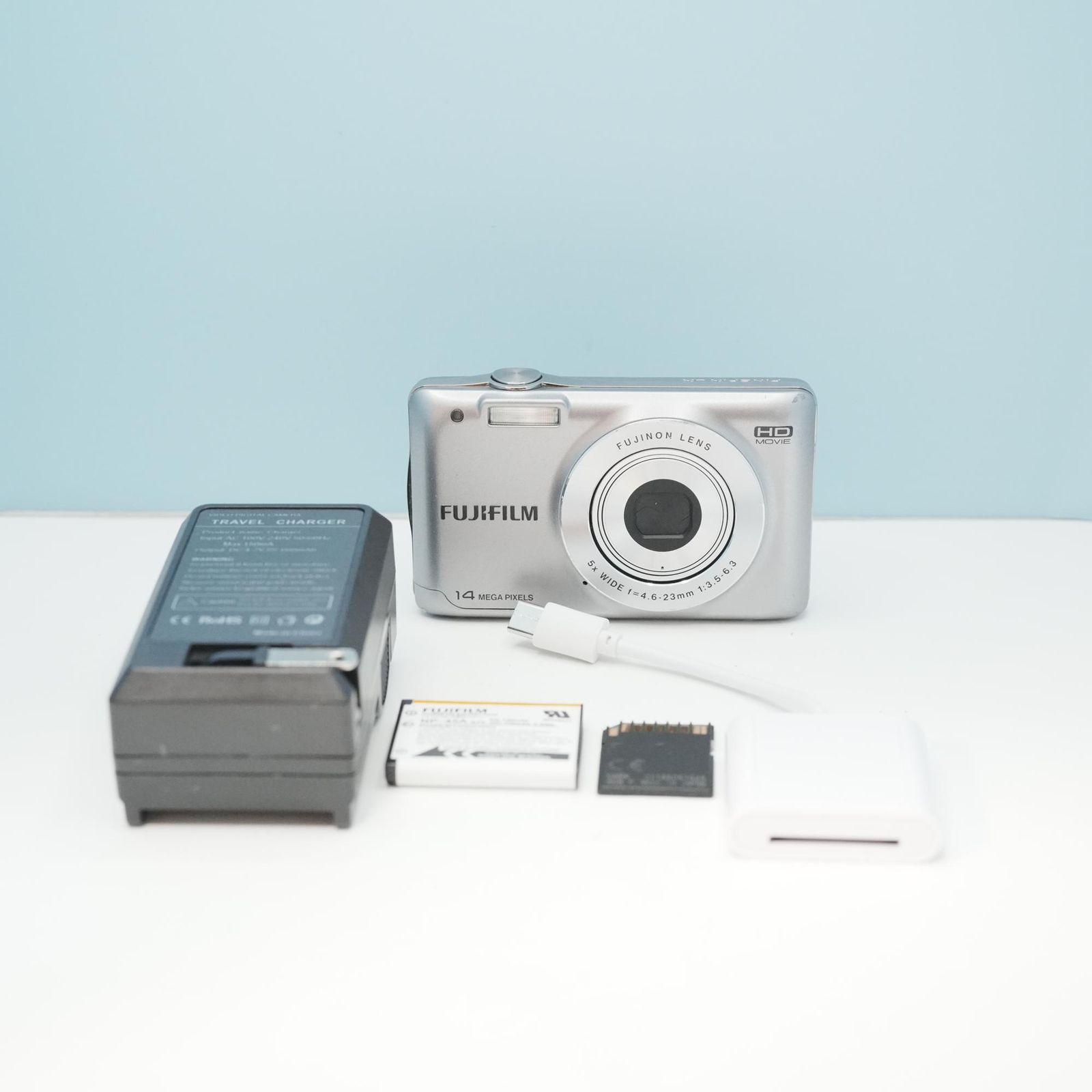 FUJIFILM FINEPIX JX500 デジカメ スマホ転送OK フルセット シロクマ