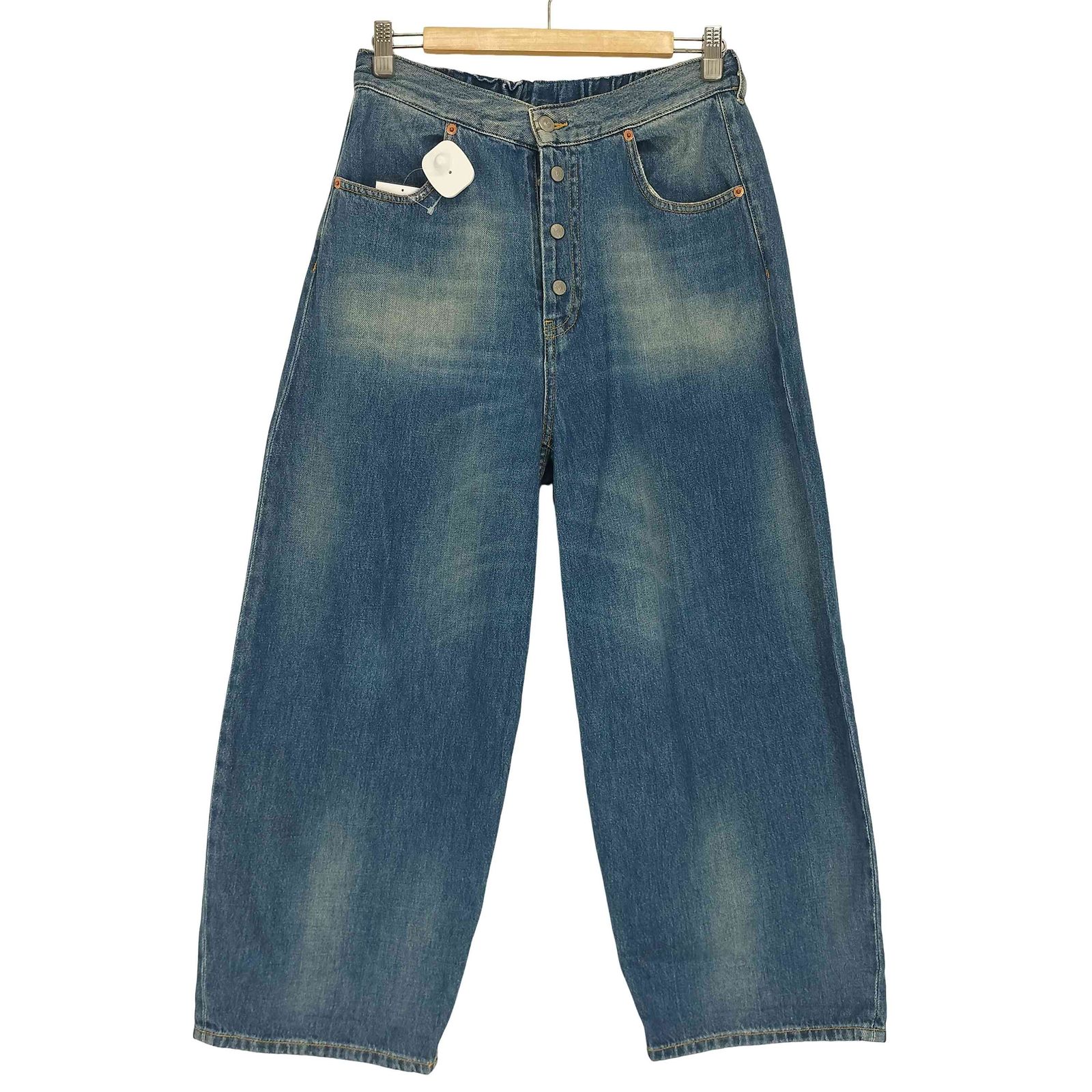 エムエムシックスメゾンマルジェラ MM6 Maison Margiela ボタンフライ ワイド デニム パンツ レディース 16Y