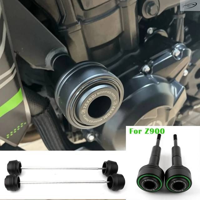 KAWASAKI Z900 Z900RS Z900SE Z900 2017-2024 - 26 Motorcycle Accessorie Wheel Axle k Crash Protector Pad Frame Sliders