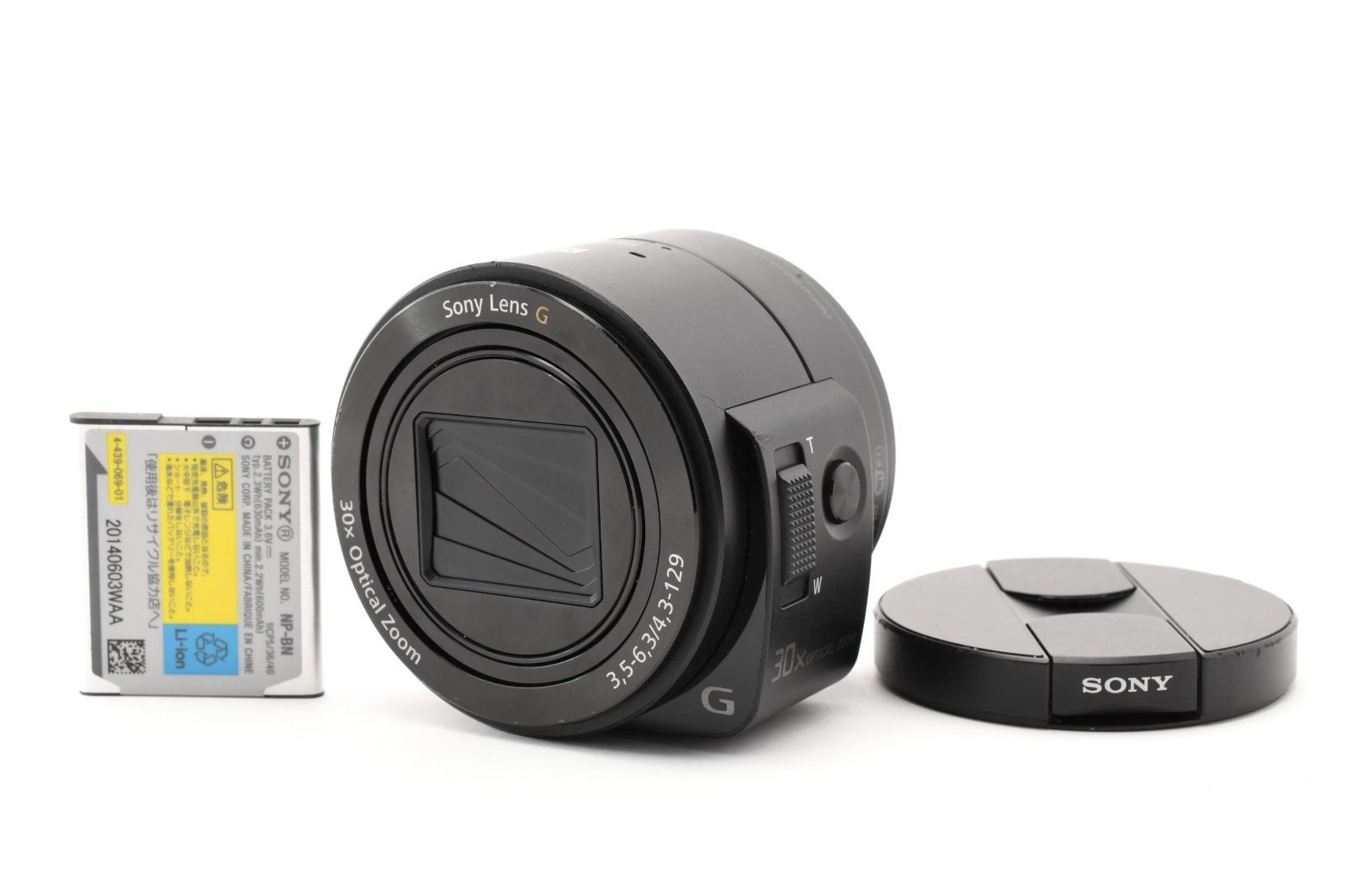 ★良品★ SONY ソニー Cyber-shot DSC-QX30 ブラック 2040万画素 光学ズーム30倍 レンズスタイルカメラ デジタルカメラ・Wi-Fi対応 #0943A