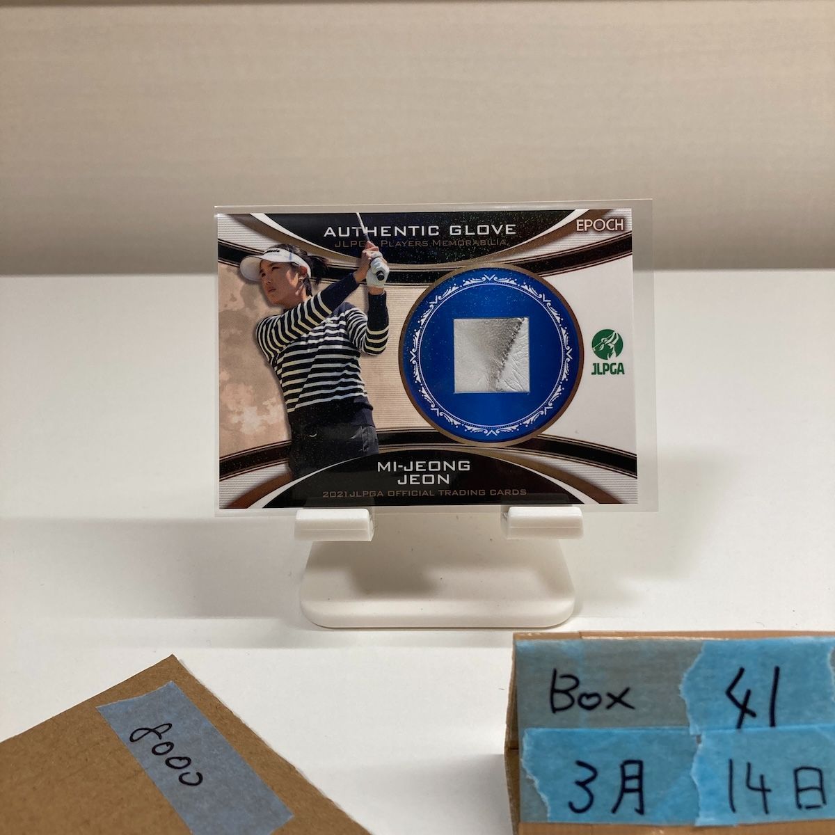 2021 EPOCH Woman's Pro Golfer 全美貞 Mi-Jeong Jeon 62/85 直筆サインカード JLPGA 女子プロゴルフ Glove Memorabilia カード