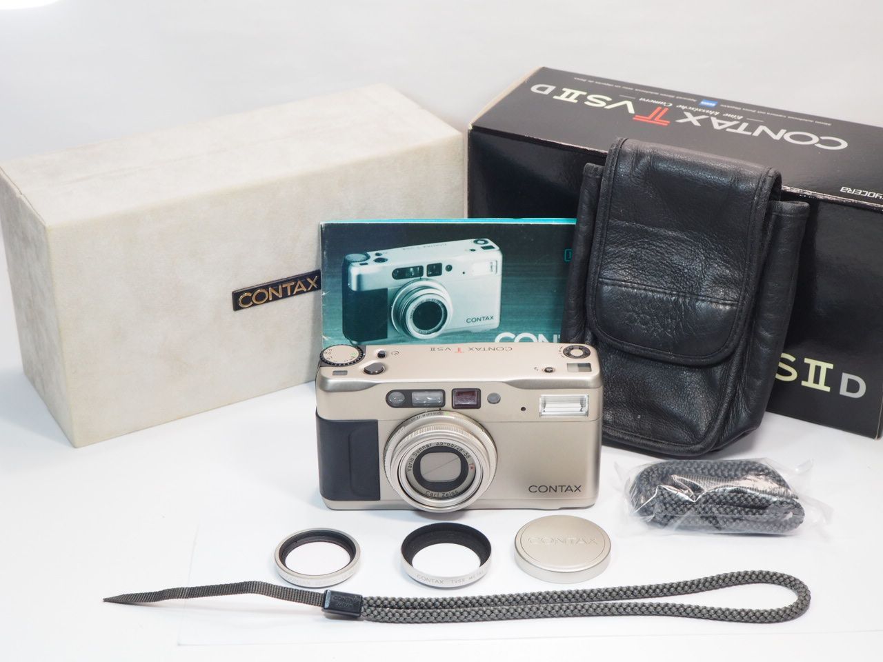 送料無料 作動旅行 CONTAX TVSⅡD データバック フィルター メタルフード メタルキャップ付き 管CX9751 44,720円
