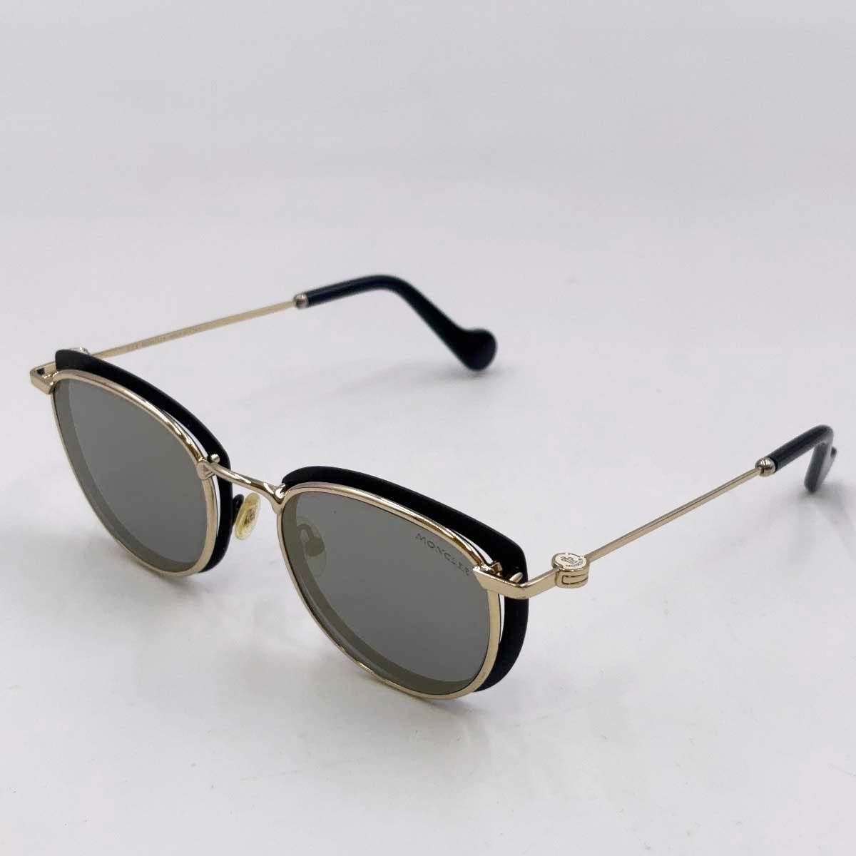 MONCLER ML0045 02C サングラス ゴールド ブラック メンズ モンクレール サングラス ML0045 02C ゴールド/ブラック メンズ