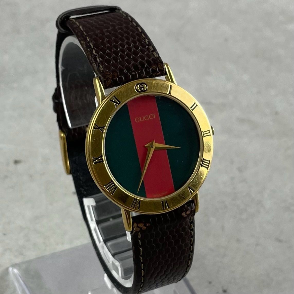 【電池交換済】GUCCI グッチ シェリーライン 腕時計 ゴールド ヴィンテージ