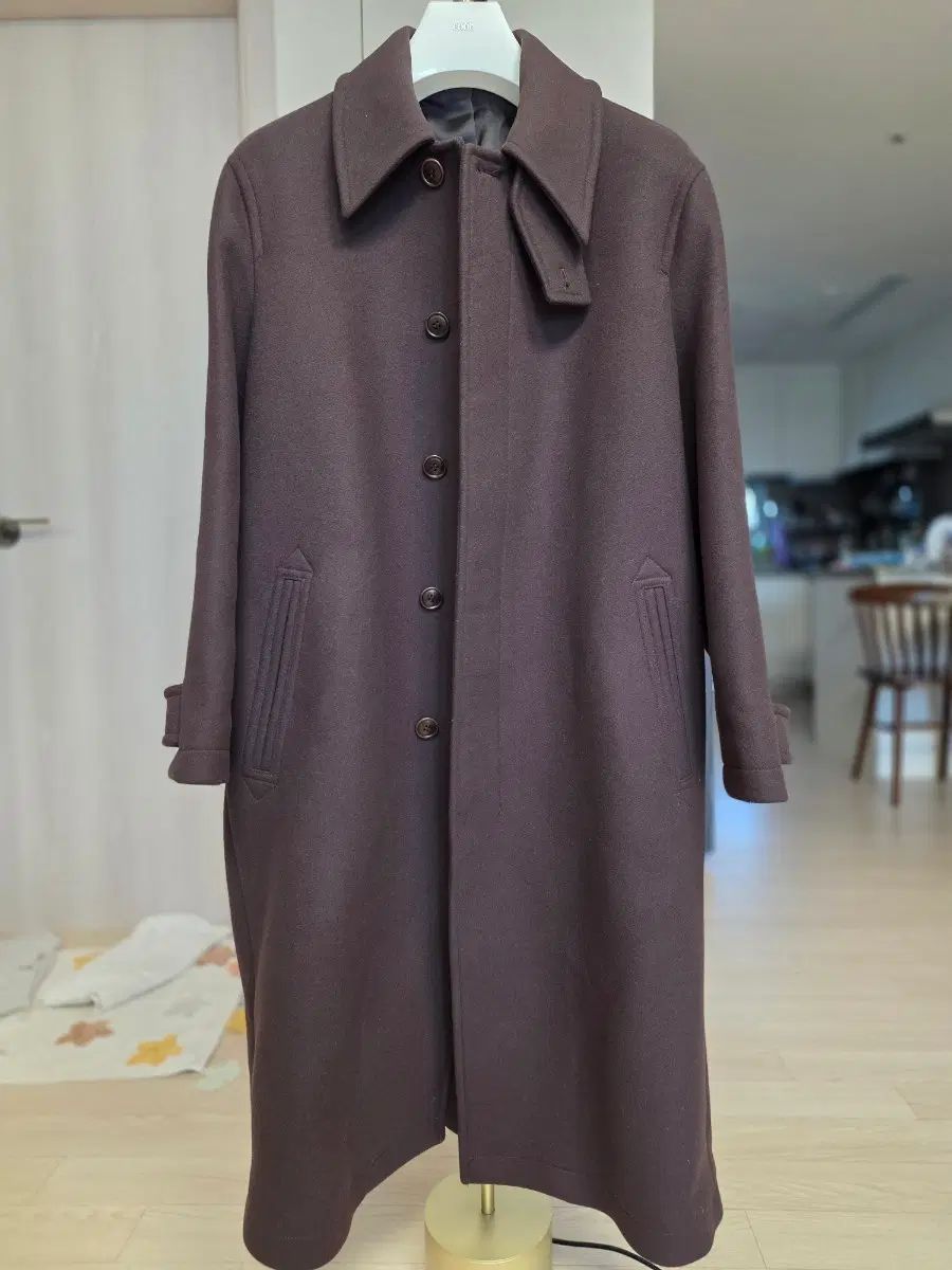 coor ウール カシミア MTR バルマカーン コート ディープブラウン S