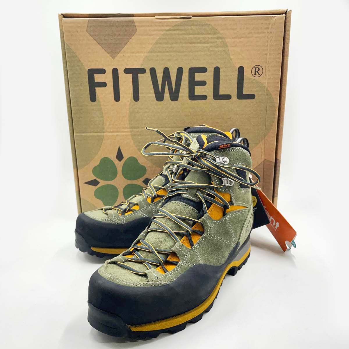 【未使用】FITWELL フィットウェル NEBULA UK8 Birch/Ochre F6028 メンズ トレッキングシューズ 登山靴