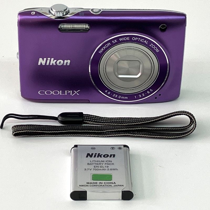 美品】Nikon COOLPIX S3100 ニコン パープル コンパクトデジタルカメラ