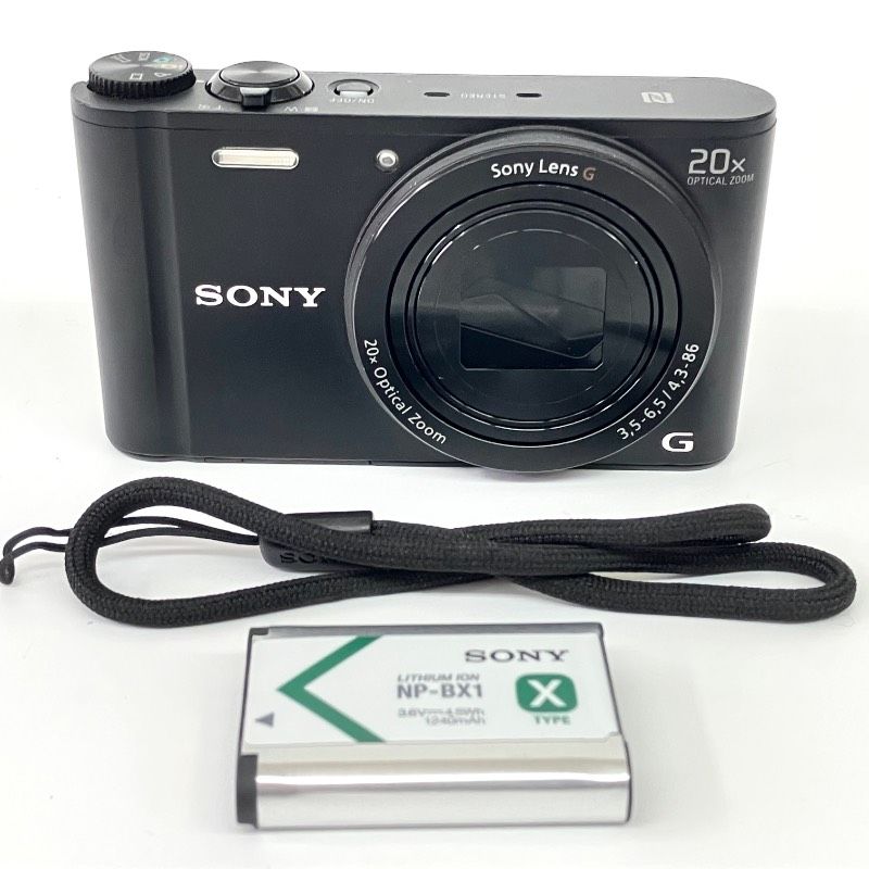 【動作品】SONY ソニー DSC-WX350 Cyber-shot コンパクトデジタルカメラ ブラック 801K