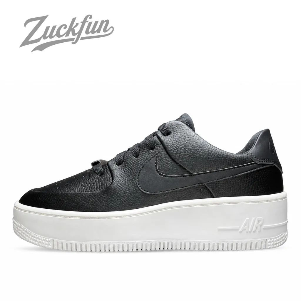 新品 未使用 NIKE AIR FORCE 1 SAGE LOW BLACK WHITE エア フォース 1 セージ ロー カット ブラック ホワイト 黒 白 レディース ナイキ スニーカー 24.5 cm N03697