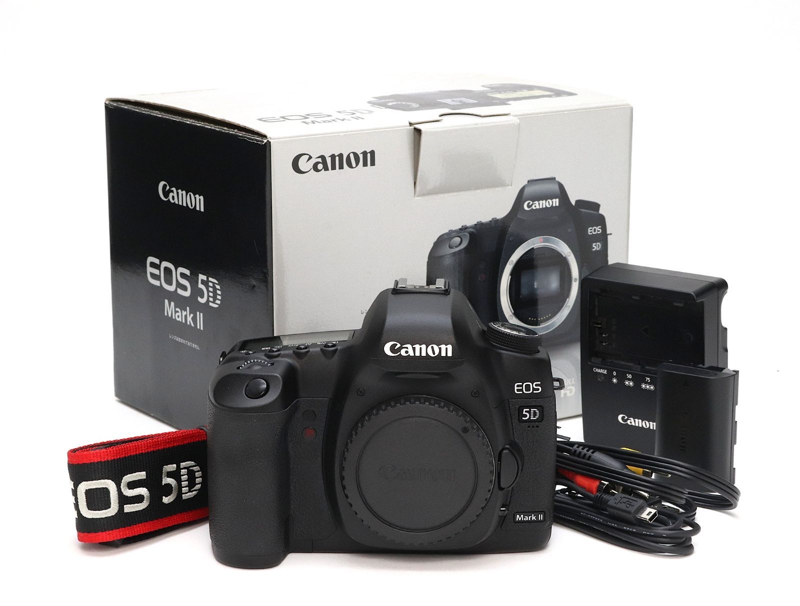 AA- (極上品) Canon キヤノン EOS 5D Mark II ボディ シャッター回数 772枚 初期不良返品対応 88-61