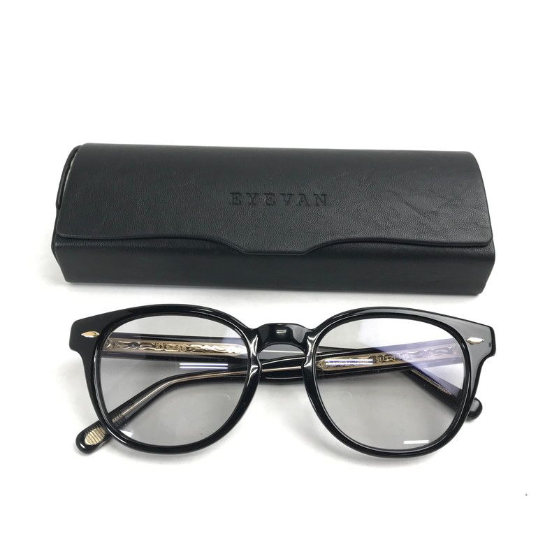 【中古品】 EYEVAN アイヴァン WEBB51 SUNGLASSES サングラス 本体カラーBLACK ケース付属 【203-260808-ky-52-fuzh】