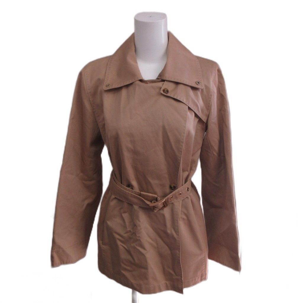 マックスマーラ MAX MARA RAINWEAR 美品 トレンチコート 38 ミドル丈 ベルト センターベンツ ベージュ IBO102 16,730円