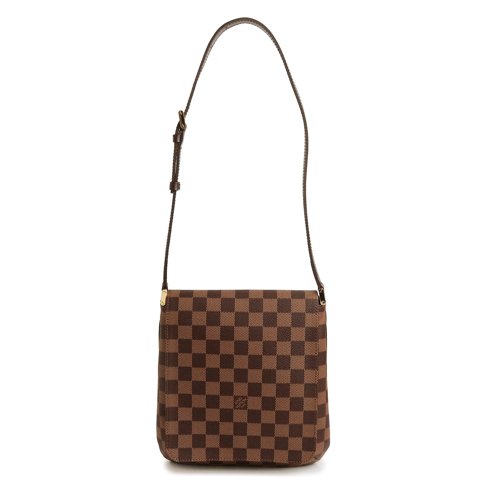 ルイ ヴィトン N51260 ミュゼット サルサ ショート ダミエ ブラウン ショルダーバッグ ゴールド金具 LOUIS VUITTON（美品）