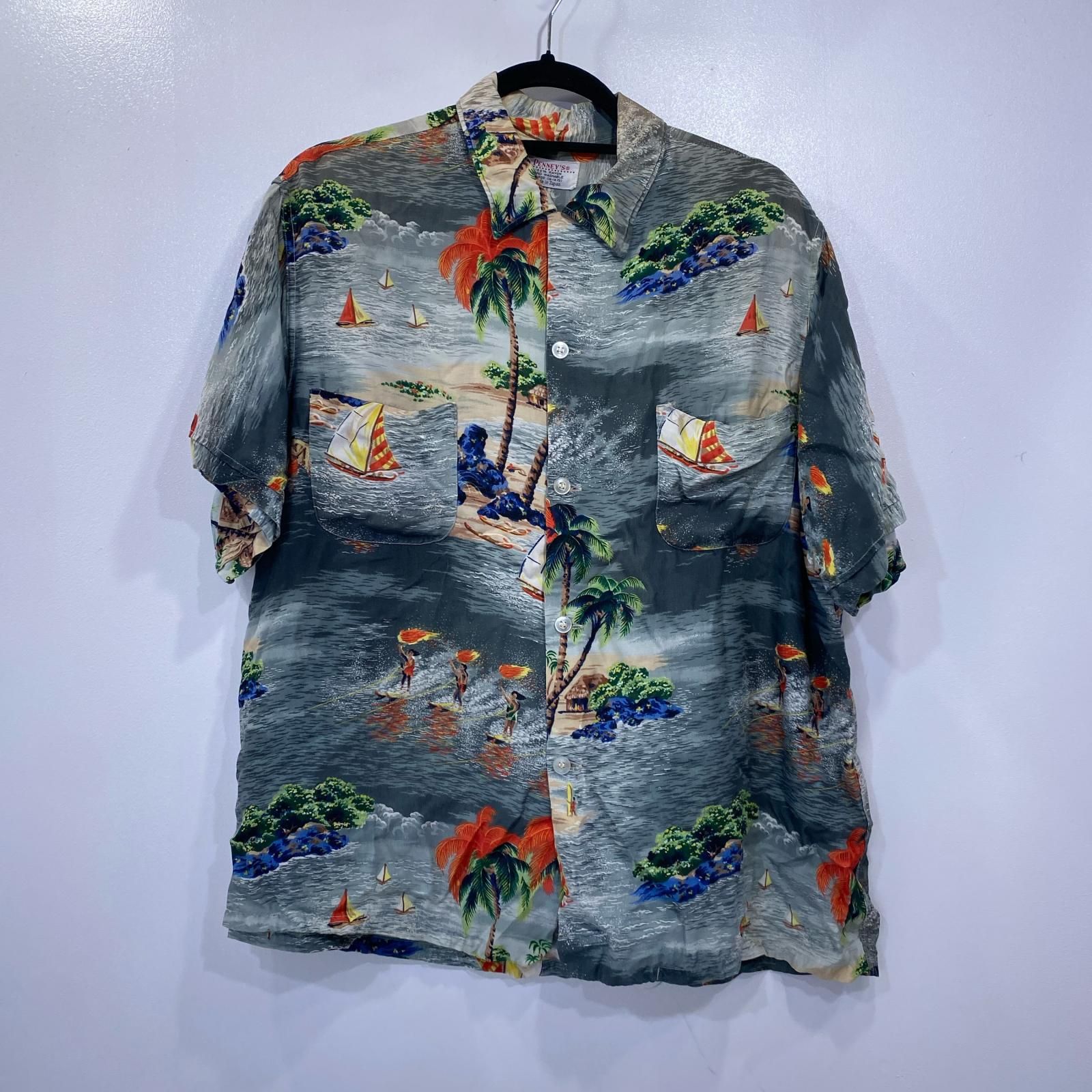 【姫路東店】 中古 PENNEY'S | ペニーズ 半袖シャツ HAWAIIAN SHIRT 60s サイズ：L 【101】