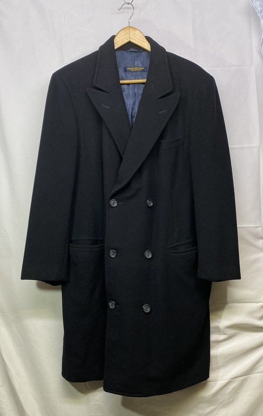 80s brooks brothers ブルックスブラザーズ 日本製 カシミア混 ウール チェスターコート サイズ：A8 カラー：ブラック 古着 ヴィンテージ