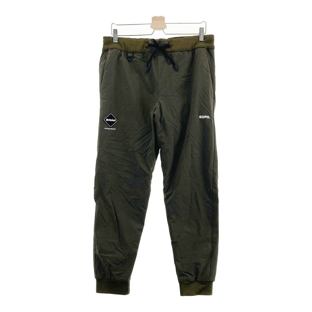 サイズ：XL F.C.Real Bristol エフシーレアルブリストル FCRB-242056/LYCRA TRACK RIBBED PANTS 裏ボア ジョガーパンツ カーキ系 [240101661119] ゴルフウェア メンズ ストスト