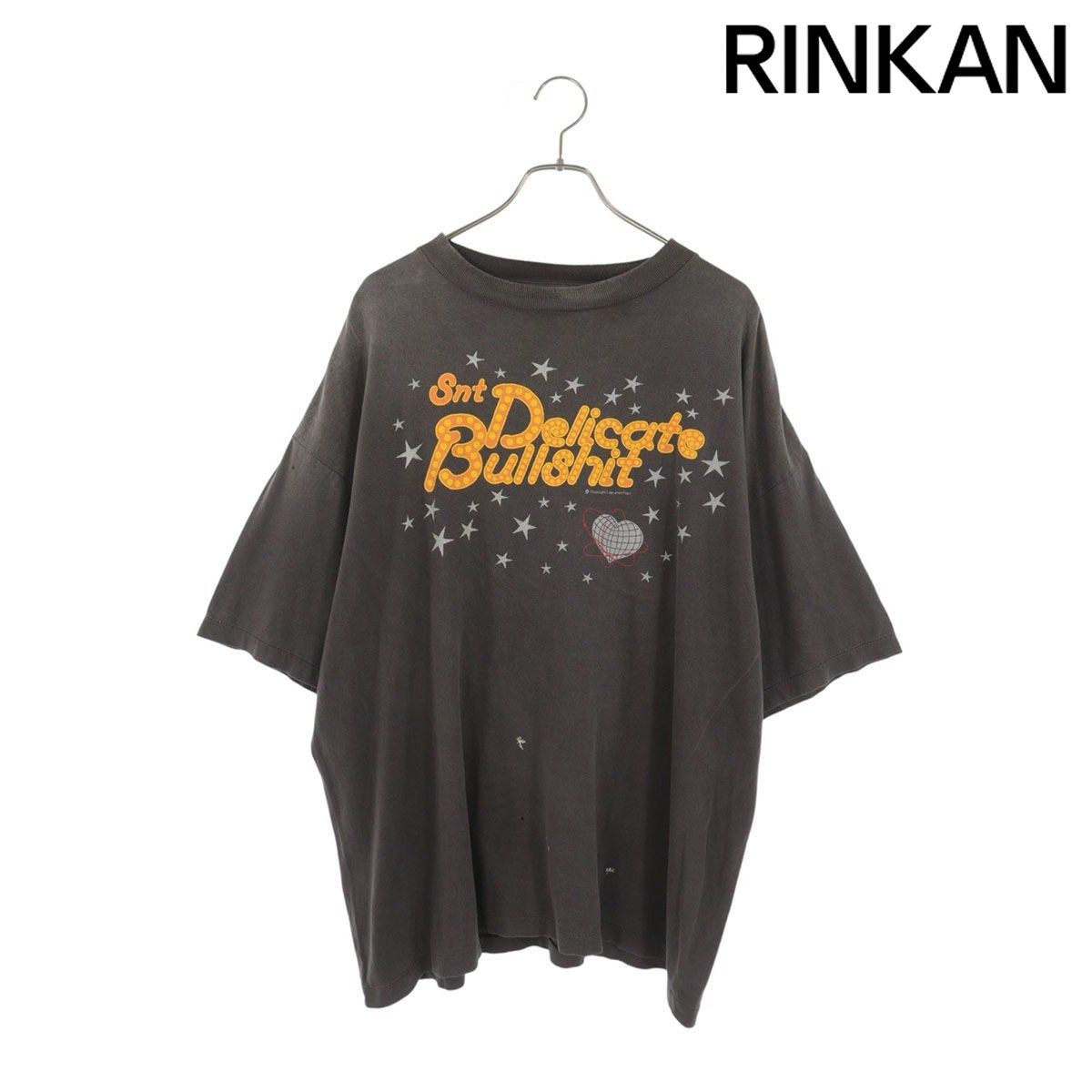 セントマイケル SM-HR8-0000-003 デリケートプリントヴィンテージ加工Tシャツ メンズ XXL