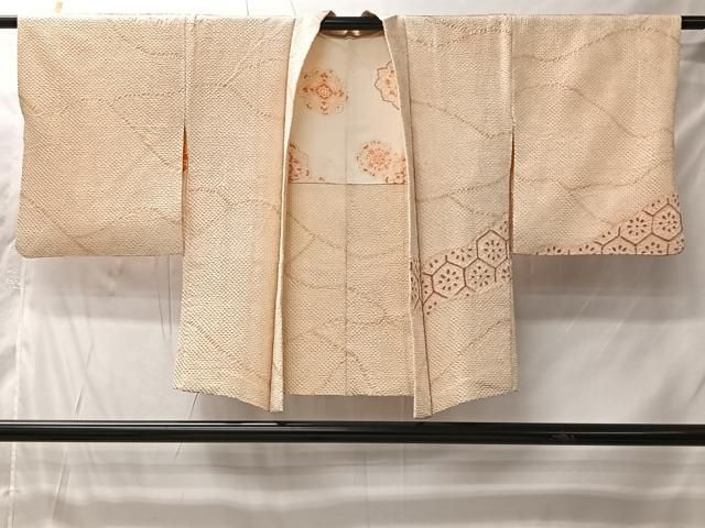 平和屋着物＃羽織　総絞り　亀甲花文　正絹　逸品　CABI9434ua 7,098円