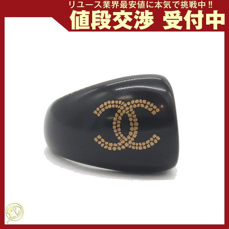 シャネル リング ココマーク ダークブラウン レジン