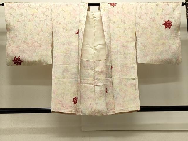 平和屋着物＃羽織　絞り　舞楓文　正絹　逸品　CABJ5214in