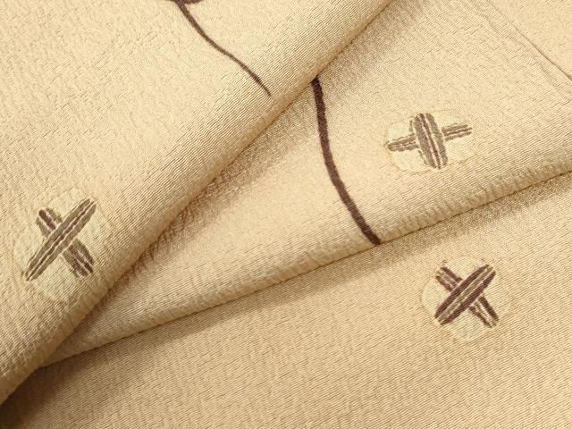 平和屋着物●上質な小紋　吉祥文　金彩　正絹　逸品　CABK7576yc 16,614円