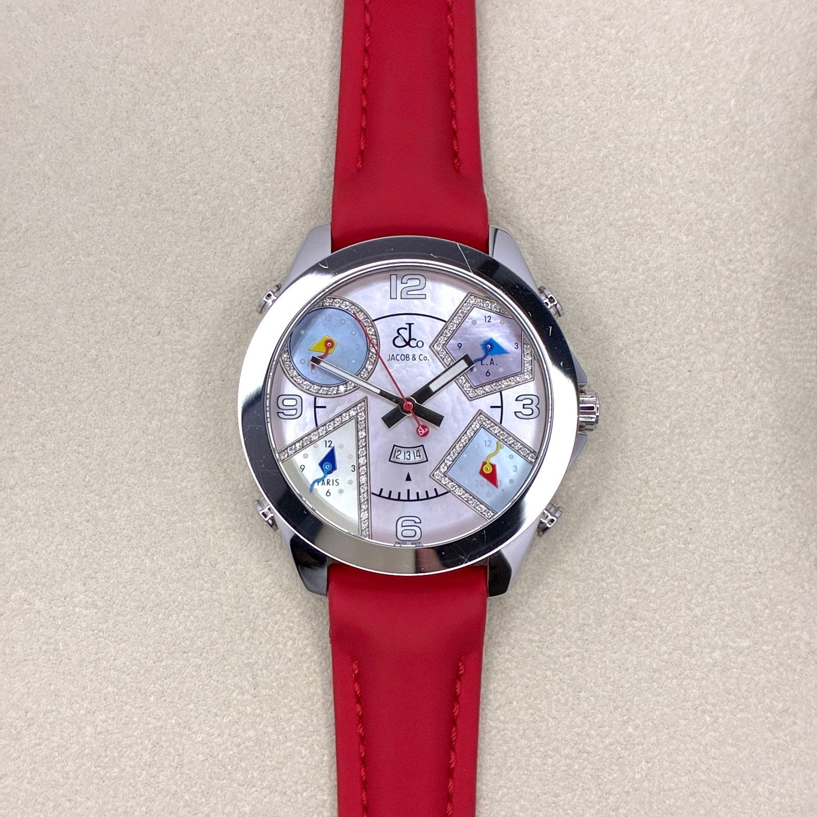 JACOB&CO ジェイコブ 5タイムゾーン ファイブタイムゾーン JC-41DA 47mm クォーツ 腕時計