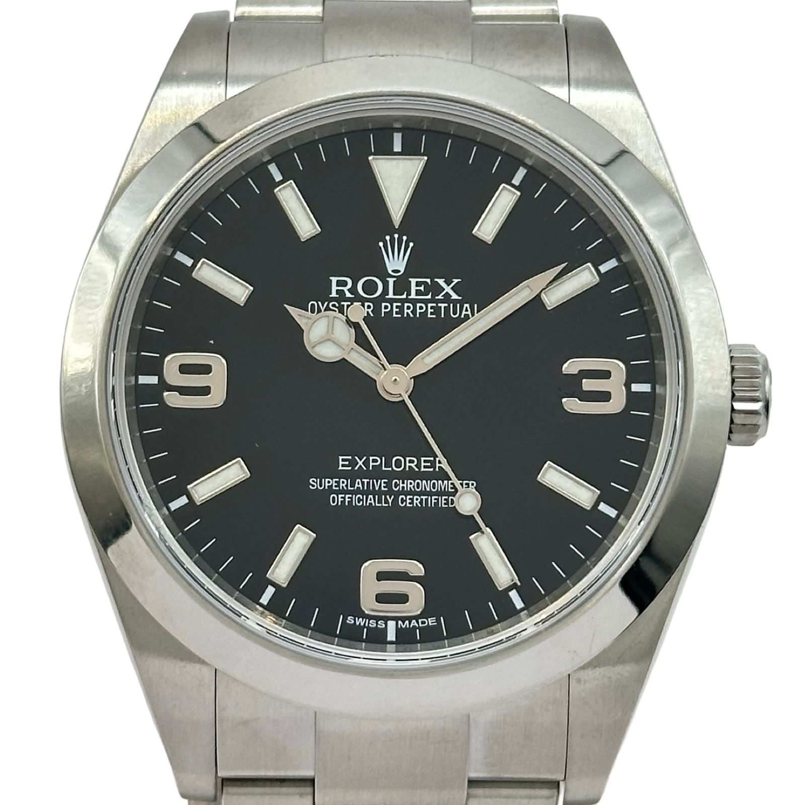 ロレックス ROLEX エクスプローラー1 214270 ブラック ステンレススチール 自動巻き メンズ 腕時計 531,600円