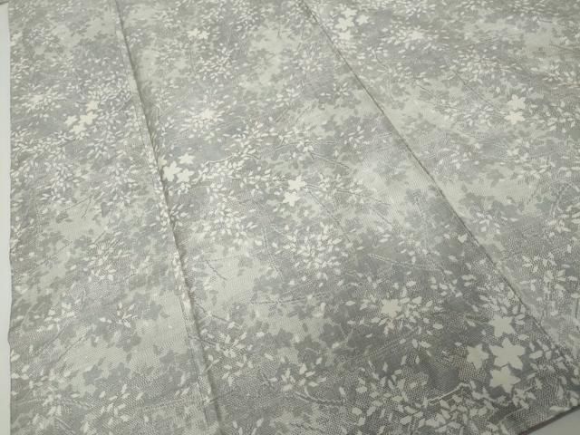 平和屋着物●本場大島紬 白大島 枝花文 正絹 逸品 DABI2786ud 平和屋着物●本場大島紬 白大島 枝花文 正絹 逸品 DABI2786ud