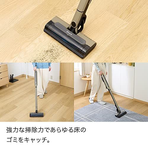 Shark シャーク 掃除機 スティッククリーナー [ CS100J] EVOPOWER SYSTEM STD コードレス掃除機 コードレススティック 充電式 (サンド, ブラシセット)mt 774be582