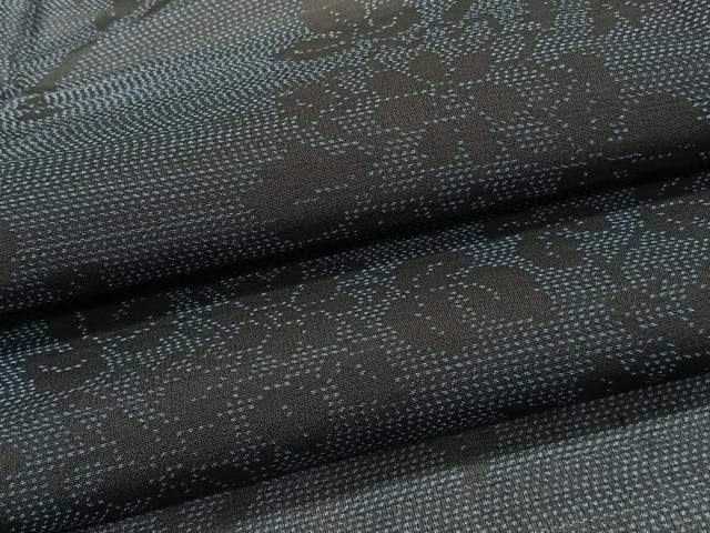 平和屋着物＊夏物　本場大島紬　夏大島　枝草花文　正絹　逸品　CABJ9828xi 10,920円
