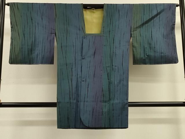 平和屋着物＃本場大島紬　道行コート　竜巻絞り　ロング丈　正絹　逸品　未使用　CABK3332in