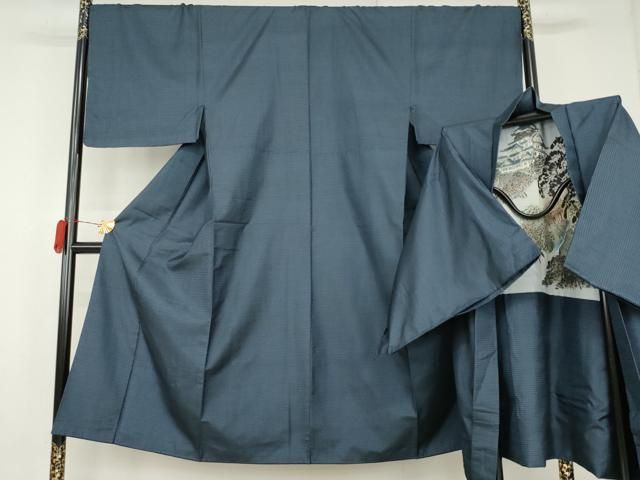 平和屋着物●男性 本場大島紬 アンサンブル 100亀甲 総詰め 正絹 逸品 AABL0144cs